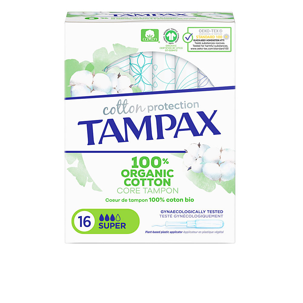 TAMPAX ORGANIC SUPER tampón 16 u-0